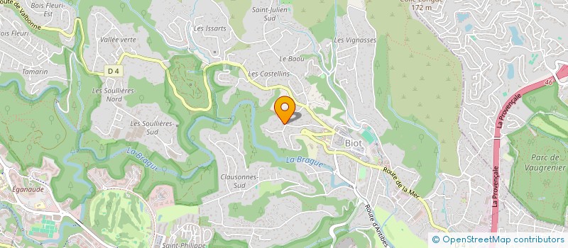 localisation de l'entreprise SCI IRISH  BIOT