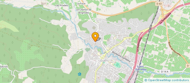 localisation de l'entreprise SCI IRISYO  CUERS