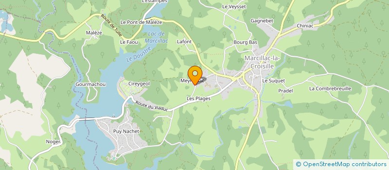 localisation de l'entreprise SCI IRKA à MARCILLAC-LA-CROISILLE