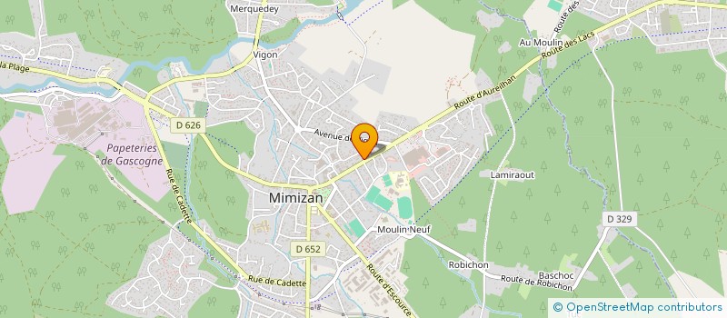 localisation de l'entreprise SCI IRLYLON  MIMIZAN