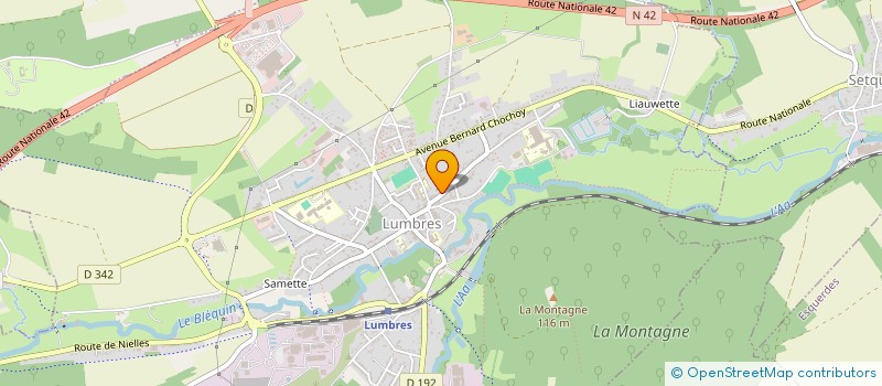 localisation de l'entreprise SCI IRM CLAIRMARAIS  LUMBRES