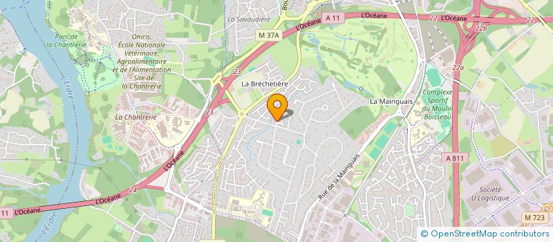 localisation de l'entreprise SCI IRMA  CARQUEFOU