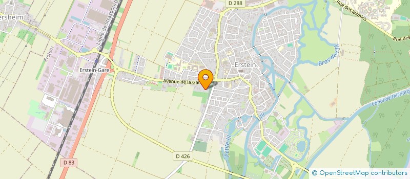 localisation de l'entreprise SCI IRMENGART  ERSTEIN