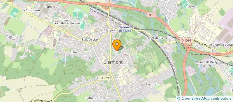 localisation de l'entreprise SCI IROISE  CLERMONT