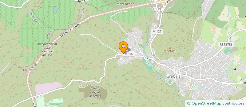 localisation de l'entreprise SCI IROISE  GRABELS