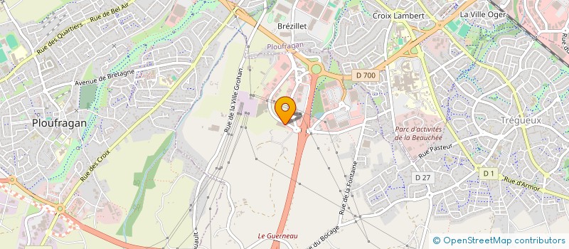 localisation de l'entreprise SCI IROISE  TREGUEUX