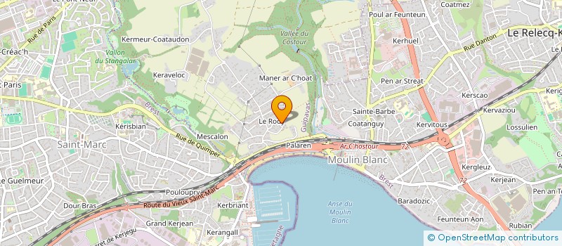 localisation de l'entreprise SCI IROISE K OFFICE  GUIPAVAS