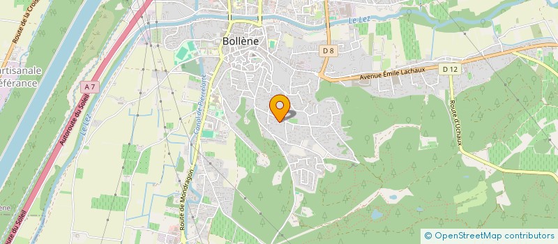 localisation de l'entreprise SCI IROKO  BOLLENE