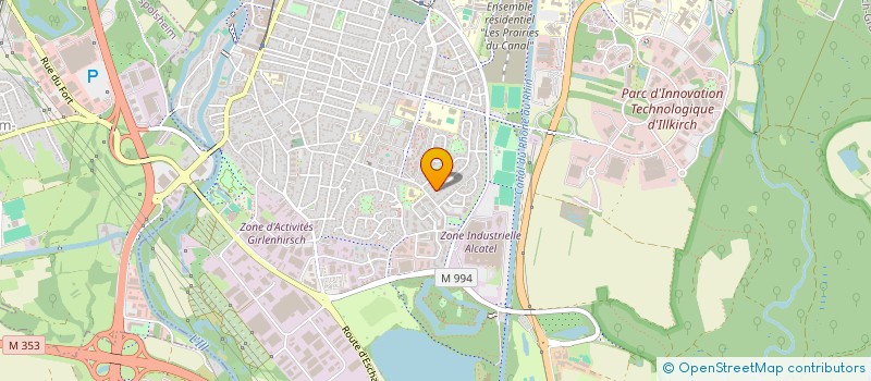 localisation de l'entreprise SCI IROKO  ILLKIRCH-GRAFFENSTADEN