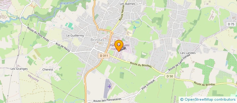 localisation de l'entreprise SCI IRON  BRINDAS