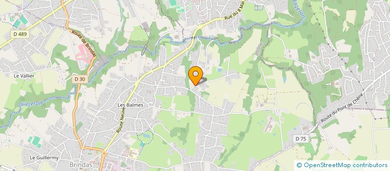 localisation de l'entreprise SCI IRON DESIGN IMMO  BRINDAS