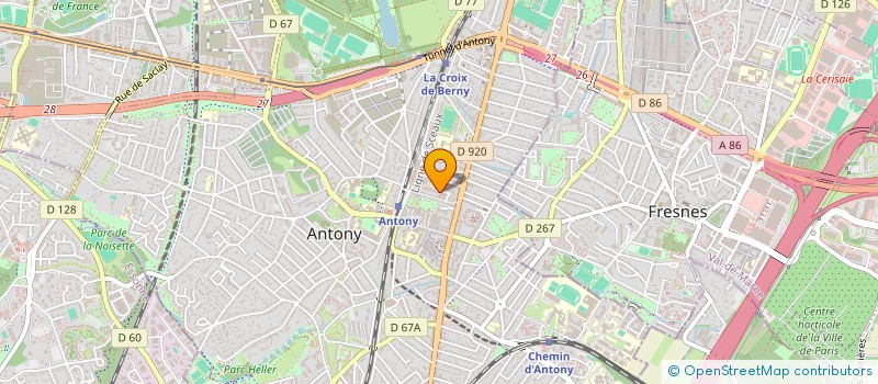localisation de l'entreprise SCI IRONDELLE ESCALUP à ANTONY