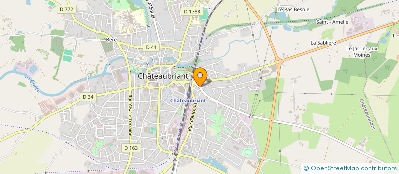 localisation de l'entreprise SCI IRONS  CHATEAUBRIANT