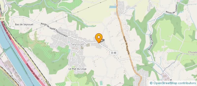 localisation de l'entreprise SCI IRP2  SEYSSUEL