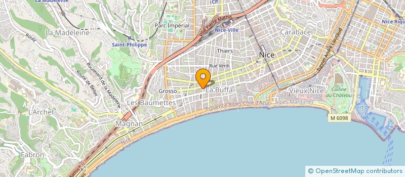 localisation de l'entreprise SCI IRR à NICE