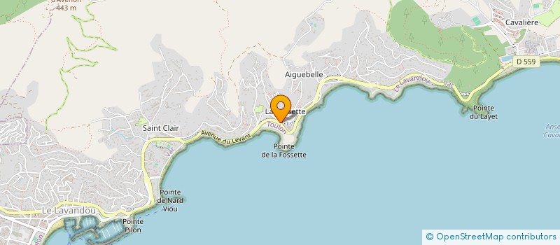 localisation de l'entreprise SCI IRRADA  LE LAVANDOU