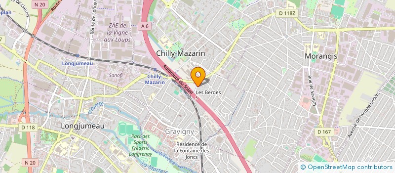 localisation de l'entreprise SCI IRRINTZINA à CHILLY-MAZARIN