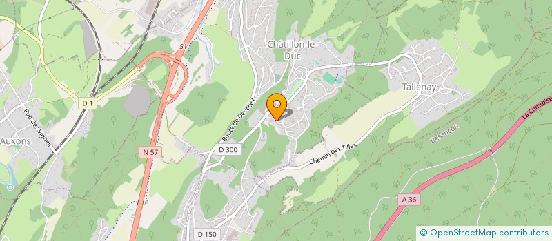 localisation de l'entreprise SCI IRSI  LES AUXONS