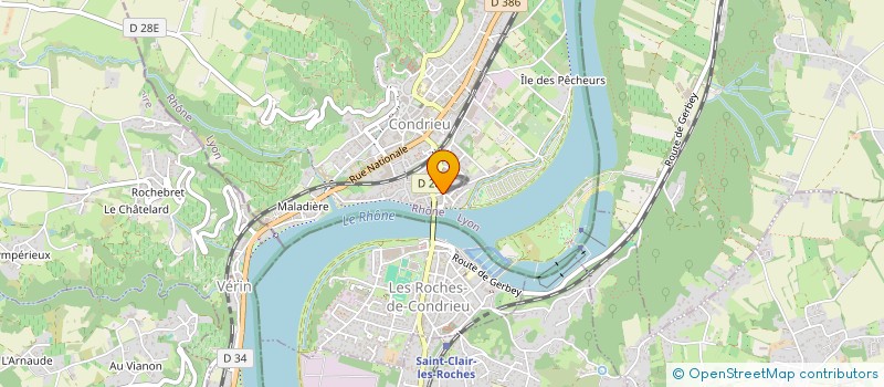 localisation de l'entreprise SCI IRUN  CONDRIEU