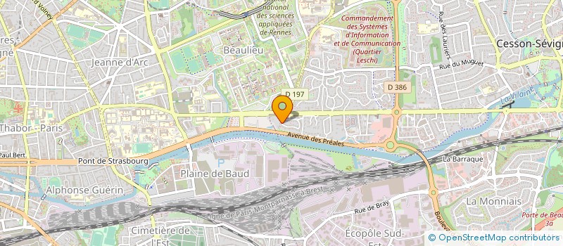 localisation de l'entreprise SCI IRZOLA  CESSON-SEVIGNE