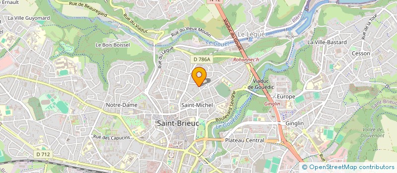 localisation de l'entreprise SCI IS LE DUO à SAINT-BRIEUC