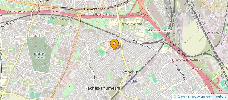 localisation de l'entreprise SCI ISA  LILLE