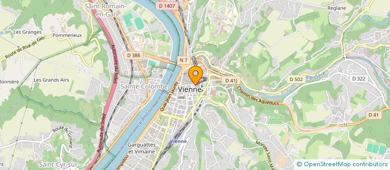 localisation de l'entreprise SCI ISA  VIENNE