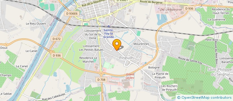 localisation de l'entreprise SCI ISA  PINEUILH