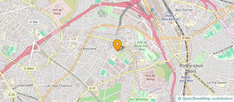 localisation de l'entreprise SCI ISA à MONTREUIL