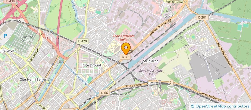 localisation de l'entreprise SCI ISA  ILLZACH