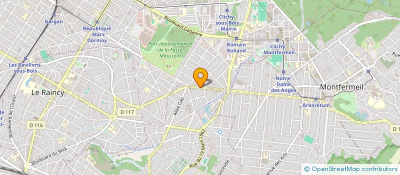 localisation de l'entreprise SCI ISA à GAGNY