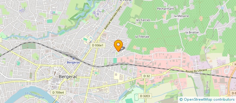 localisation de l'entreprise SCI ISA à BERGERAC