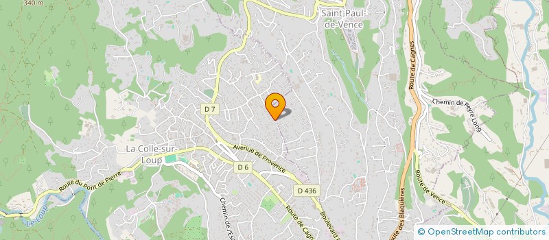 localisation de l'entreprise SCI ISA  LA COLLE-SUR-LOUP