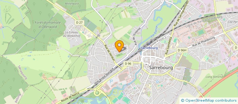 localisation de l'entreprise SCI ISA à SARREBOURG