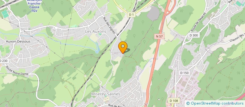 localisation de l'entreprise SCI ISA.B.A  MISEREY-SALINES
