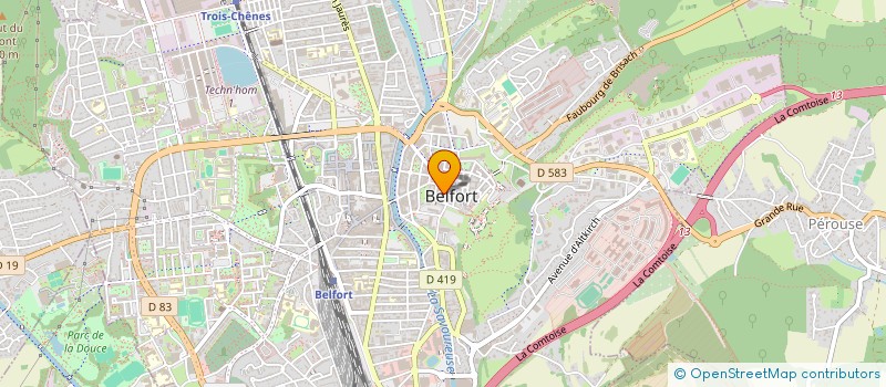 localisation de l'entreprise SCI ISAAC  BELFORT