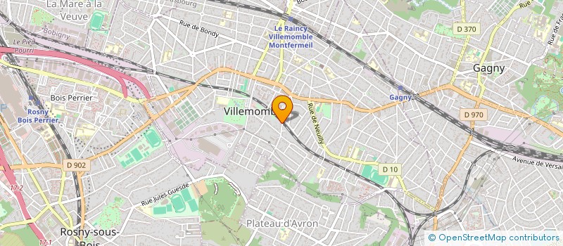 localisation de l'entreprise SCI ISAAC  VILLEMOMBLE
