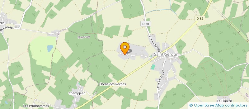 localisation de l'entreprise SCI ISAAR  SAINT-SEROTIN