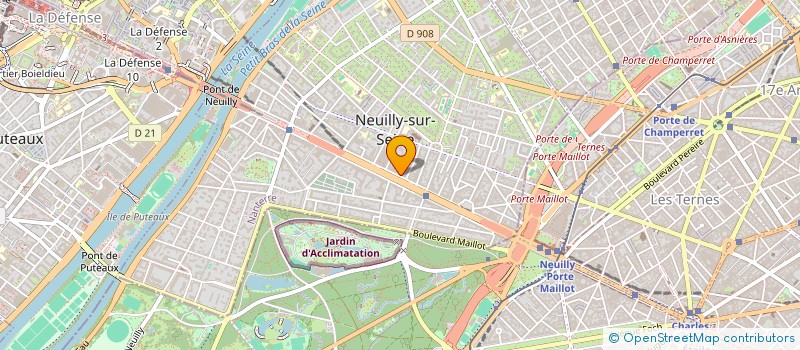 localisation de l'entreprise SCI ISABEL à NEUILLY-SUR-SEINE