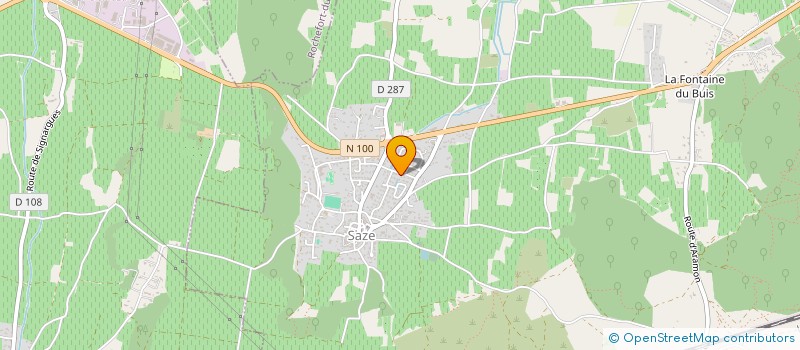 localisation de l'entreprise SCI ISABELLE  SAZE