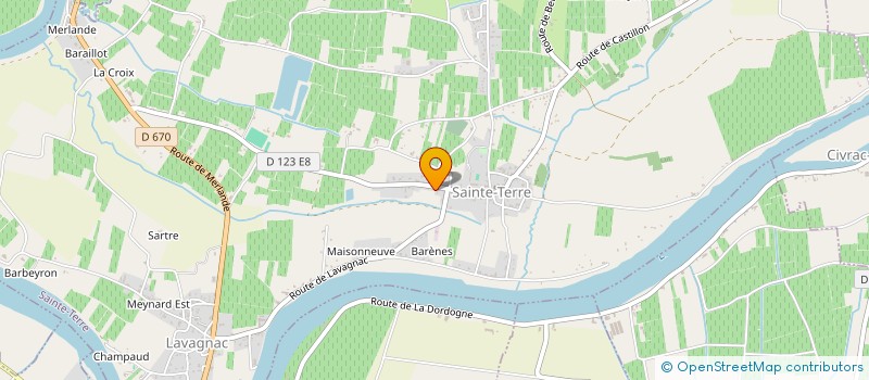 localisation de l'entreprise SCI ISABELLE  SAINT PHILIPPE D'AIGUILLE