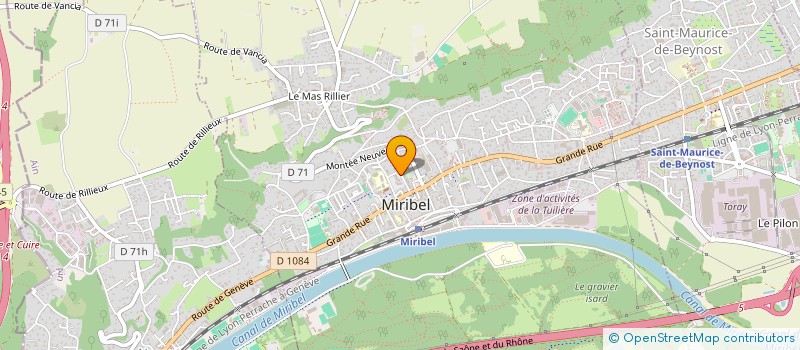 localisation de l'entreprise SCI ISABELLE à MIRIBEL