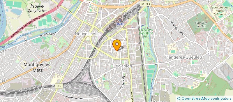 localisation de l'entreprise SCI ISABELLE  METZ