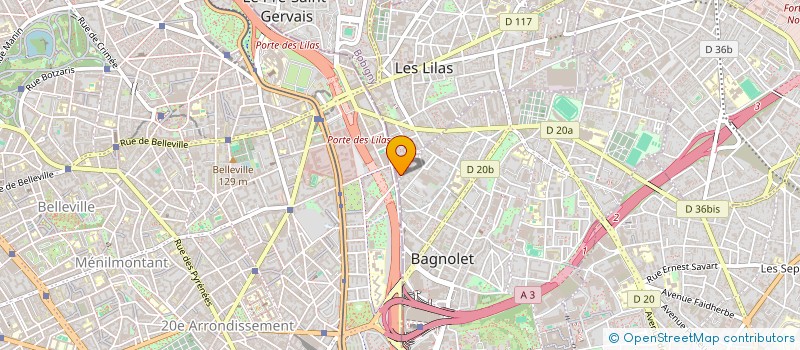 localisation de l'entreprise SCI ISABELLE BENOIT à LES LILAS