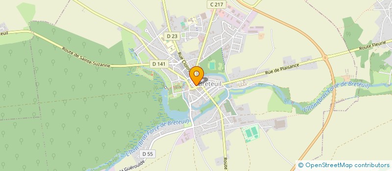 localisation de l'entreprise SCI ISABELLE CAPPELLE  BRETEUIL