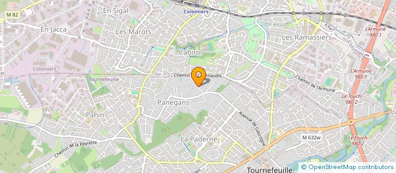 localisation de l'entreprise SCI   ISABELLE DES FONTAINES  TOURNEFEUILLE