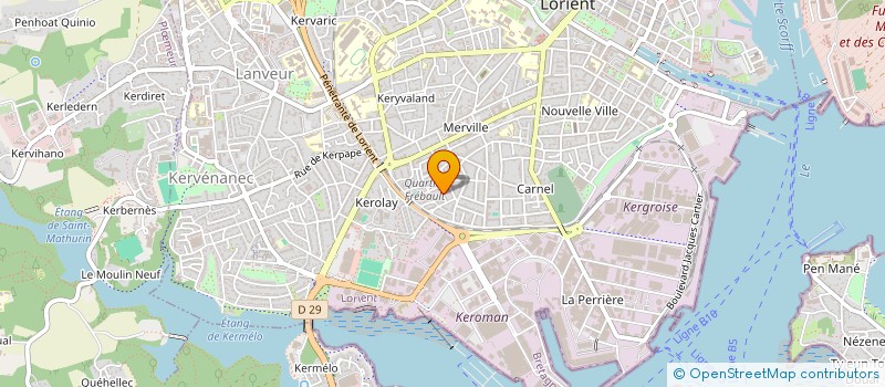 localisation de l'entreprise SCI ISABELLE JOSCHKE  LORIENT