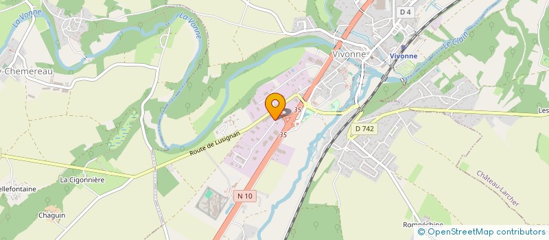 localisation de l'entreprise SCI ISABERIC  VIVONNE