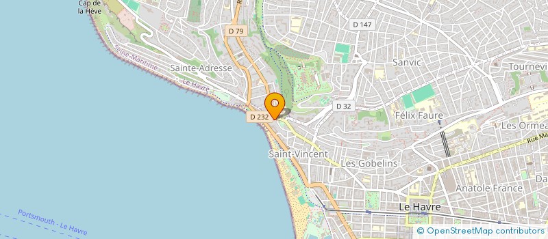 localisation de l'entreprise SCI ISABEY à LE HAVRE