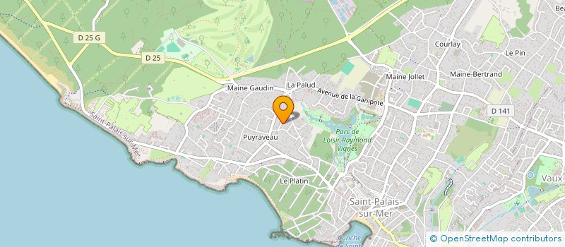 localisation de l'entreprise SCI ISABOB&FILS  SAINT-PALAIS-SUR-MER